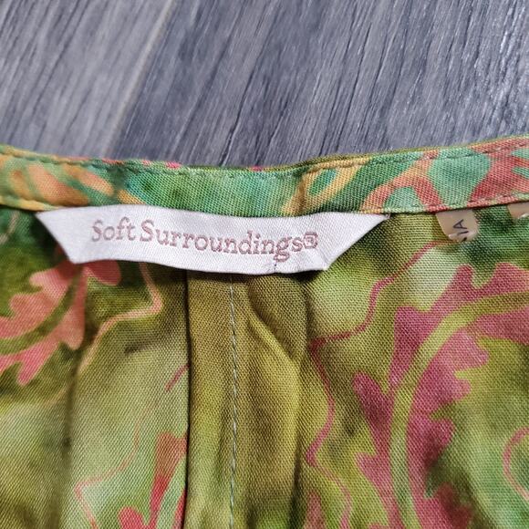 Soft Surroundings Tunic Top Womens Large Boho Asymmetrical Art Fairycore Whimsy - Picture 3 of 7